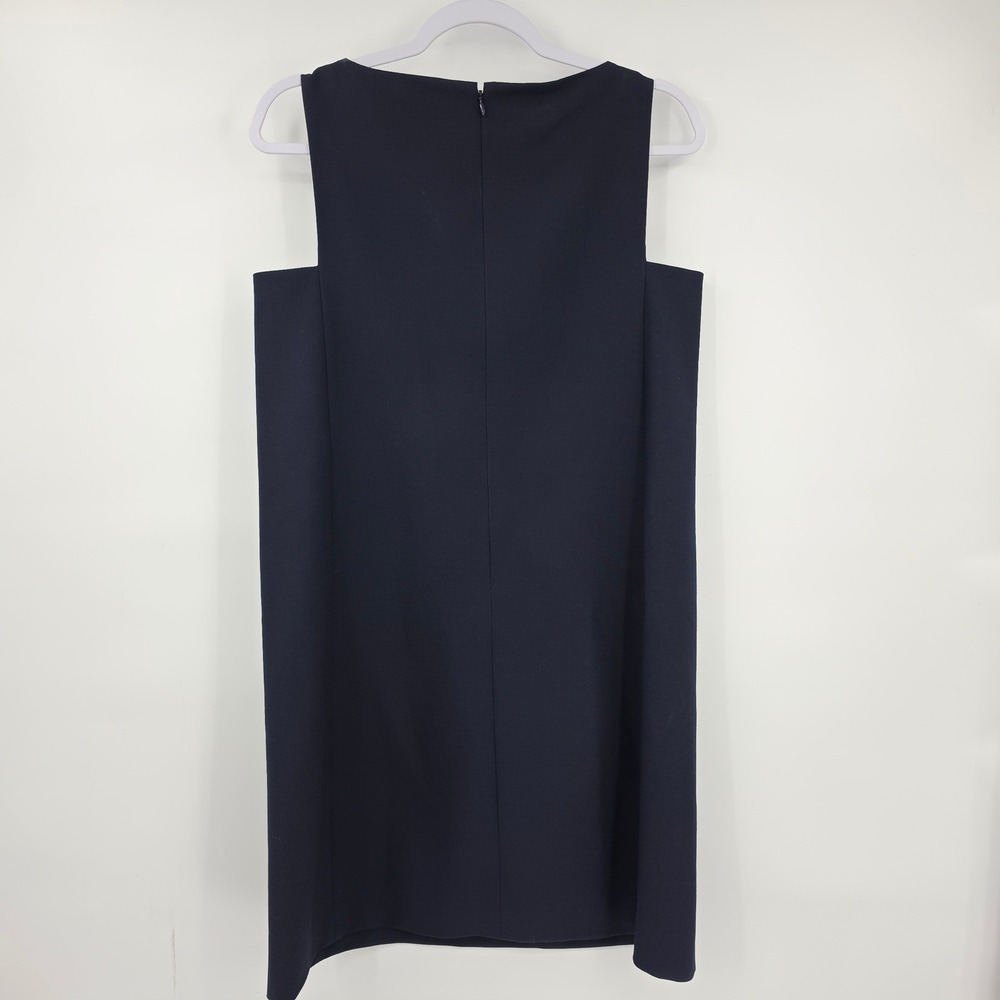 Tory Burch Navy Blue Sleeveless Button Front Shift Dress 6 37469 Nautical Mod - Picture 7 of 7